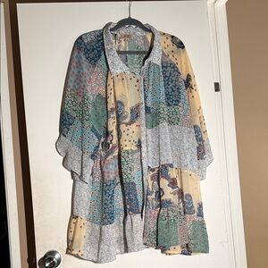 Multicolor Patchwork Women's Top